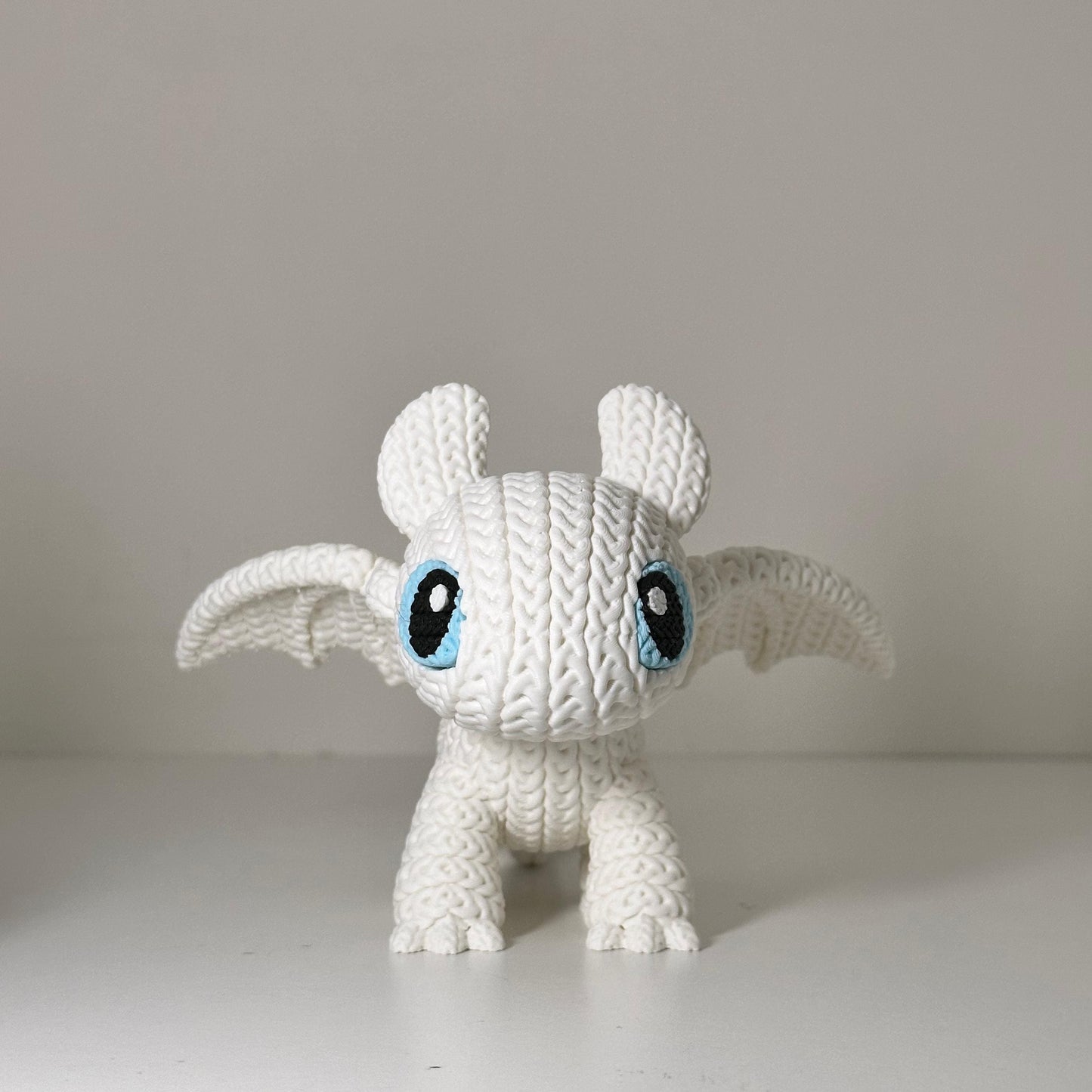 Toothless and Light Fury Knitted Figures