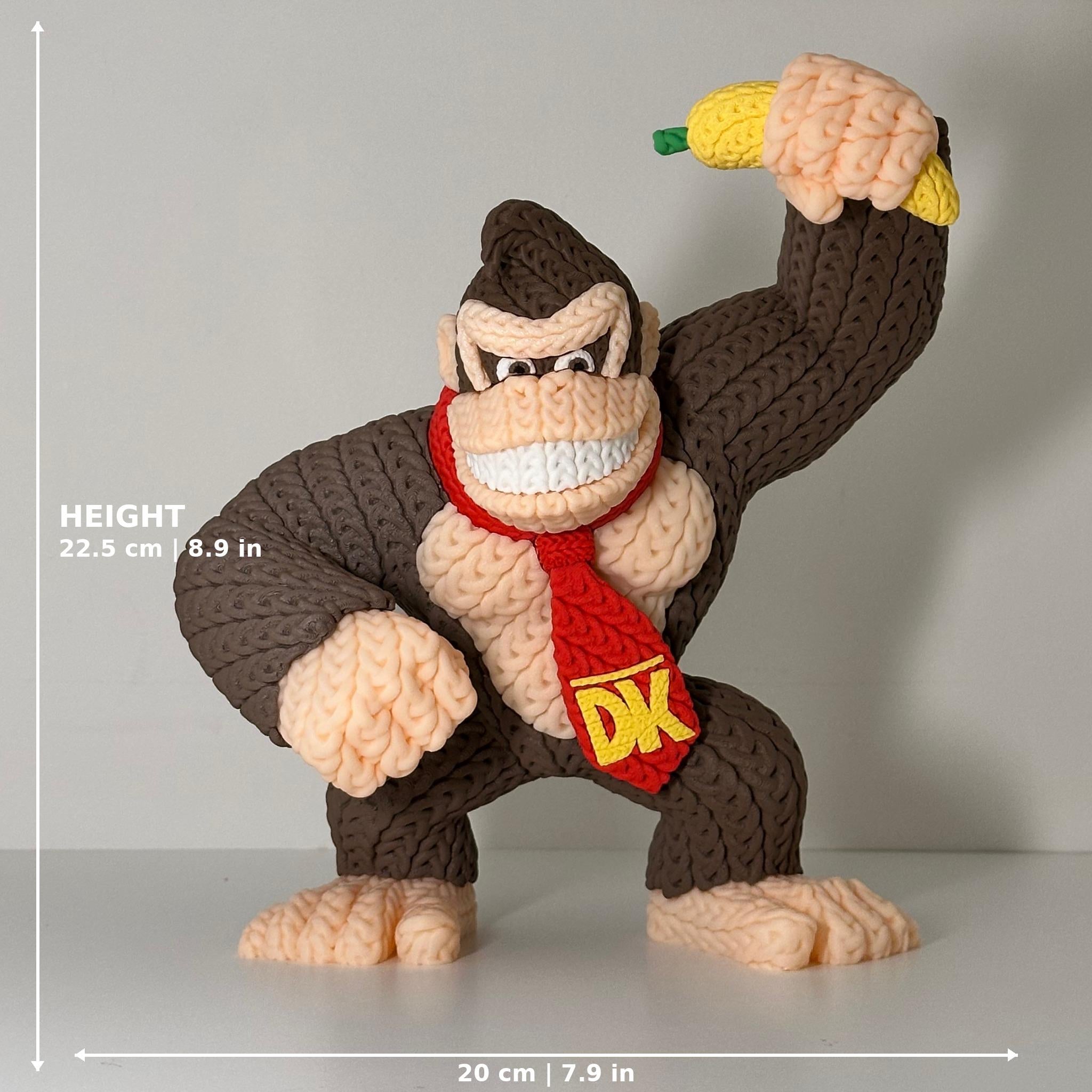 Donkey Kong Knitted Figure