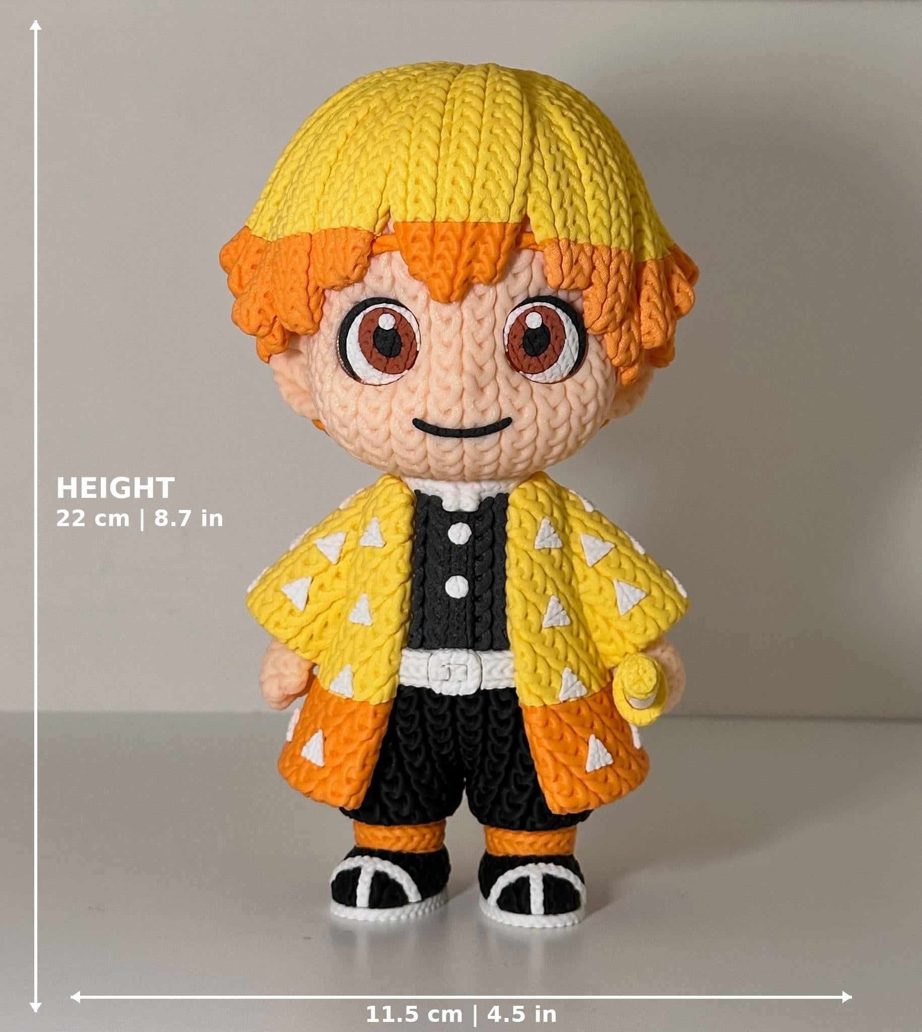 Inosuke, Rengoku, Zenitsu Knitted Figures - Demon Slayer
