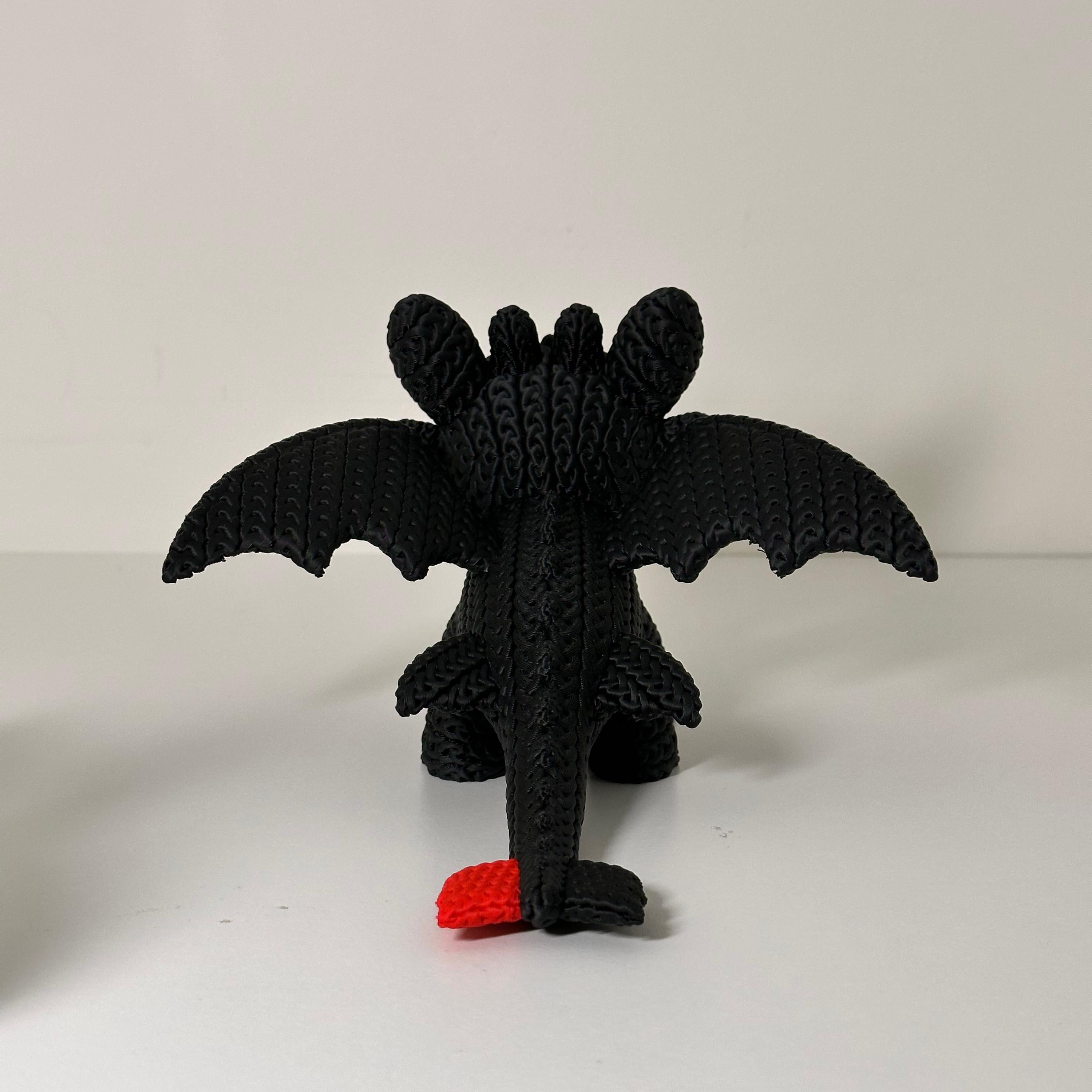 Toothless and Light Fury Knitted Figures