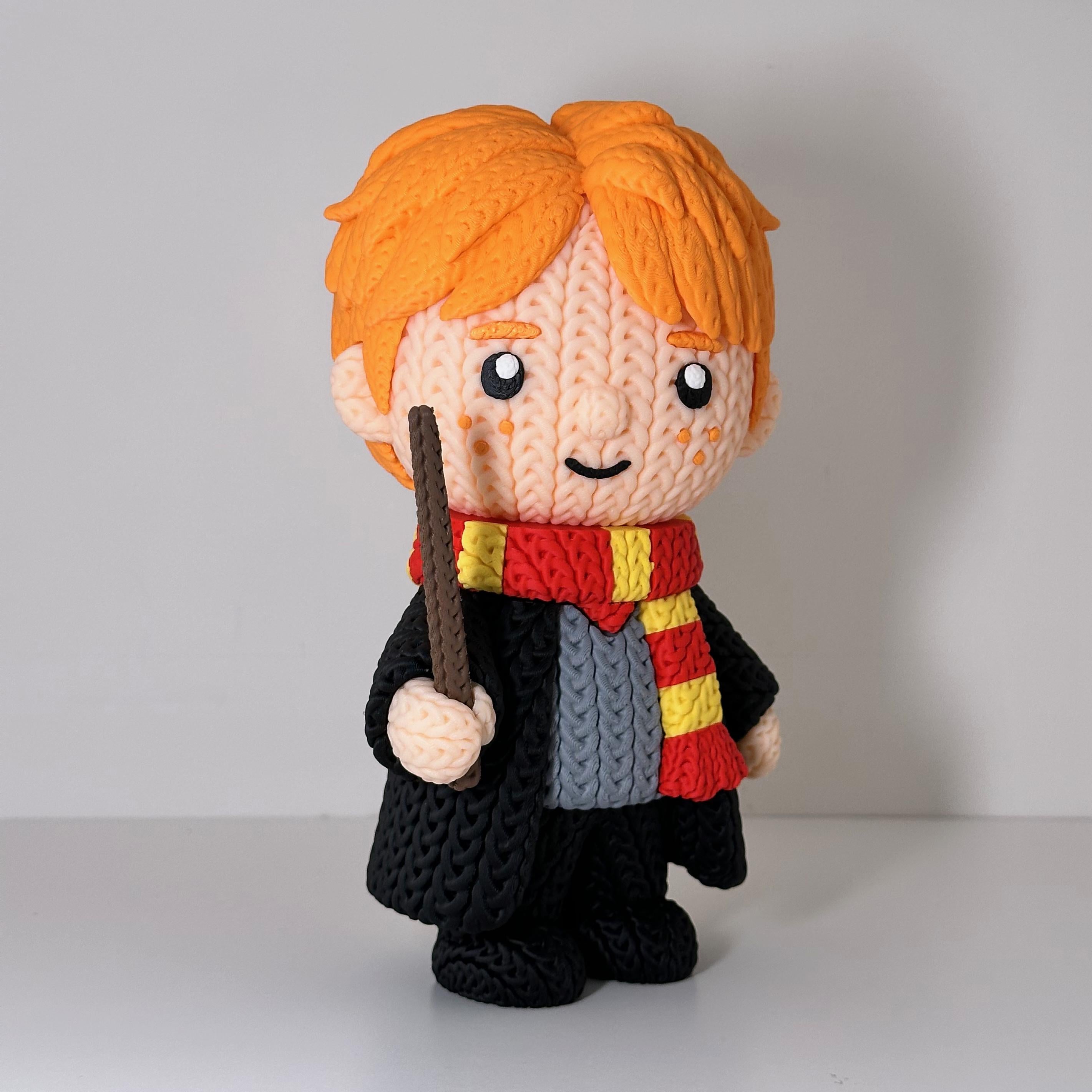Harry Potter Knitted Figures - Harry Hermione Ron
