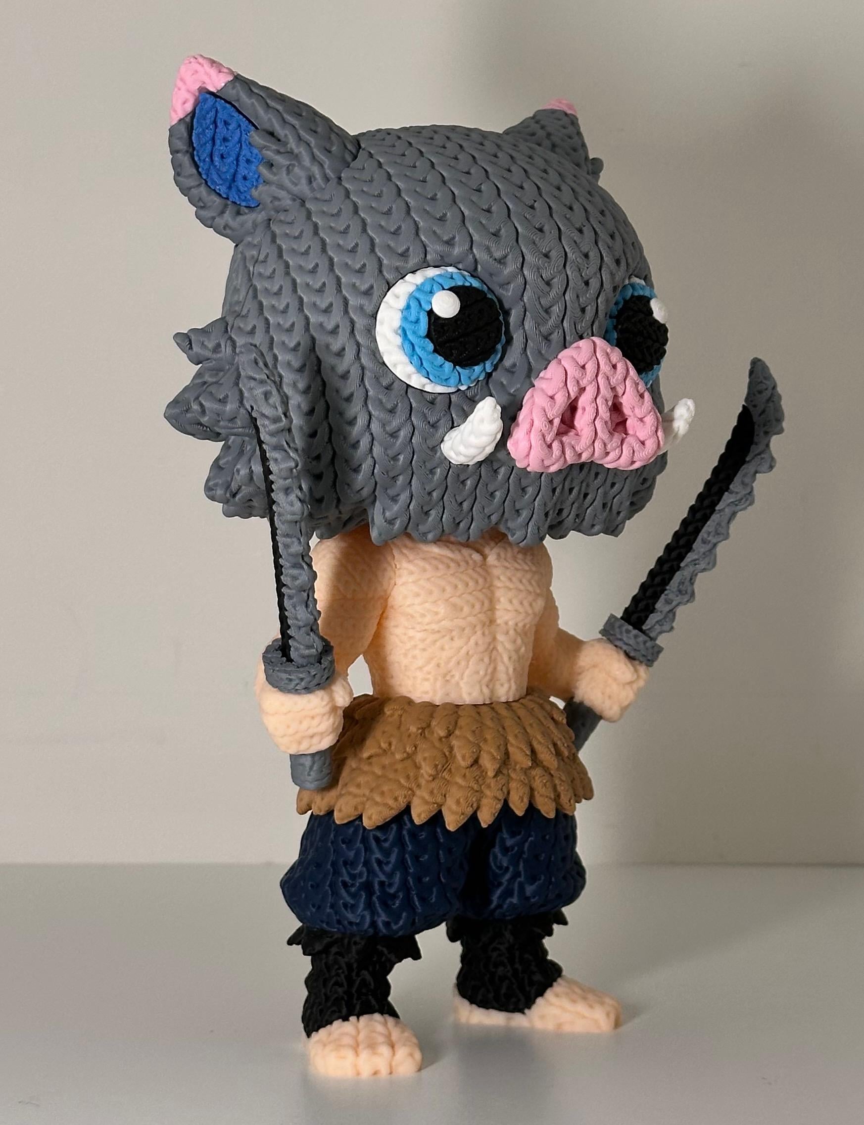 Inosuke, Rengoku, Zenitsu Knitted Figures - Demon Slayer