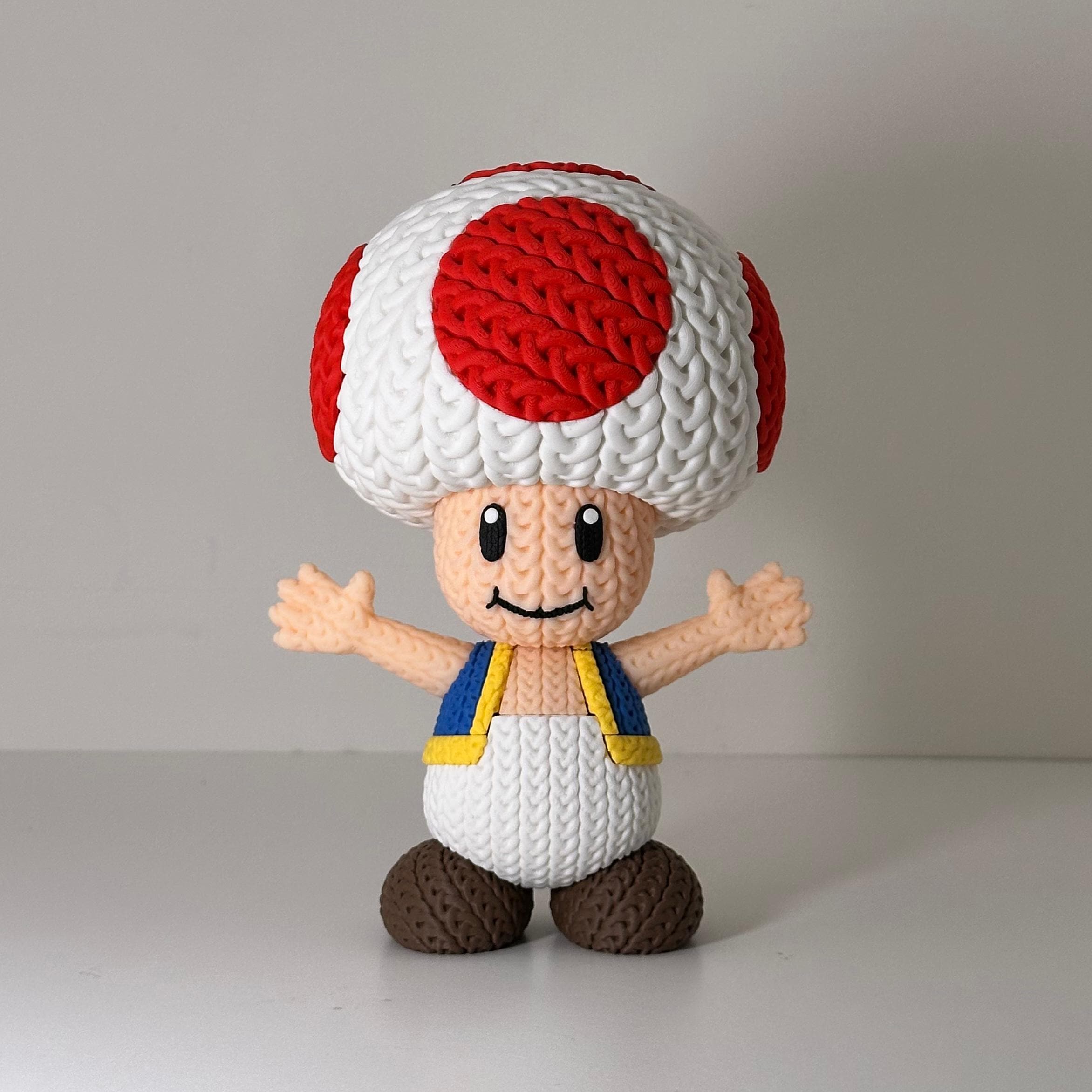 Mario Luigi Toad Mushroom - Mario Knitted Figures