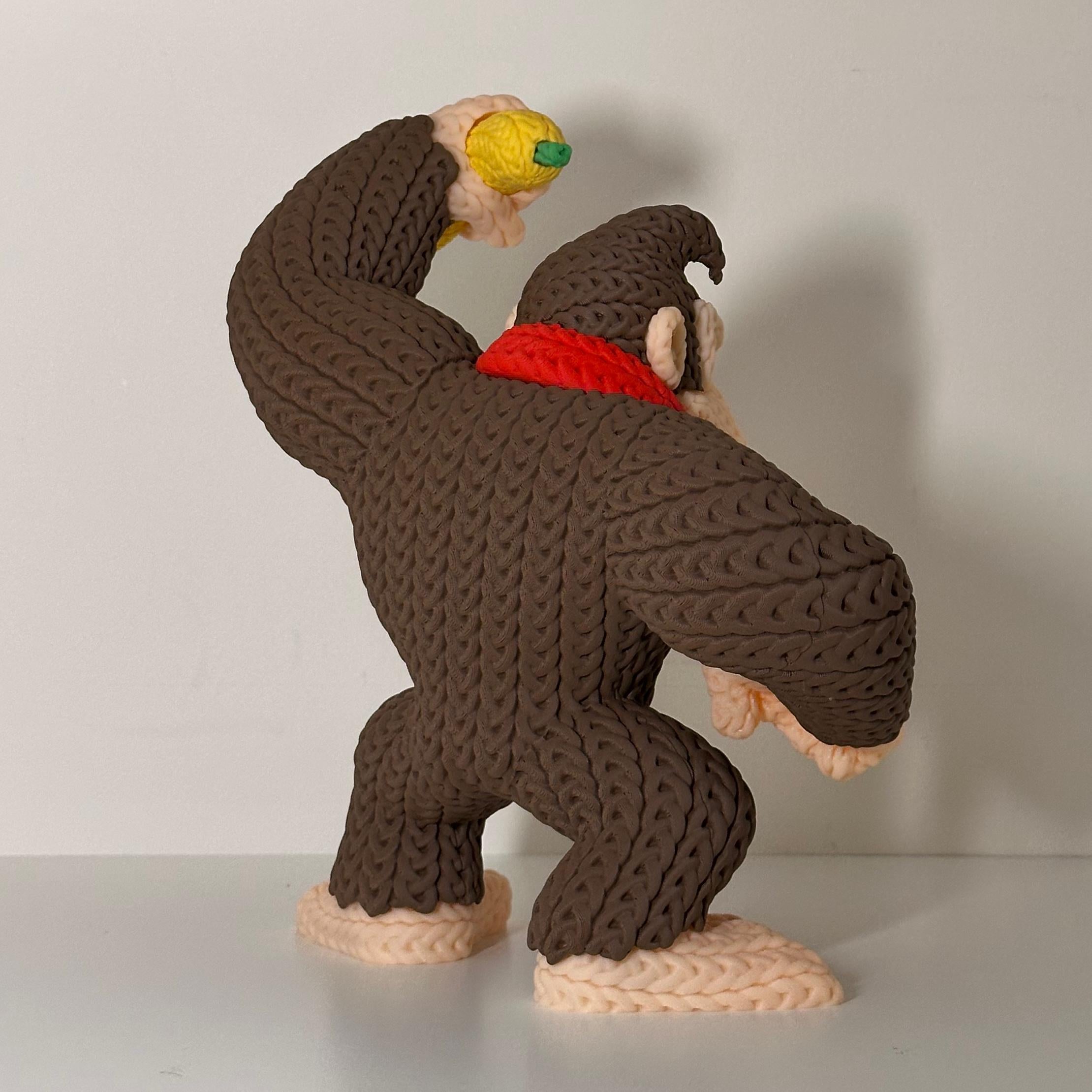 Donkey Kong Knitted Figure
