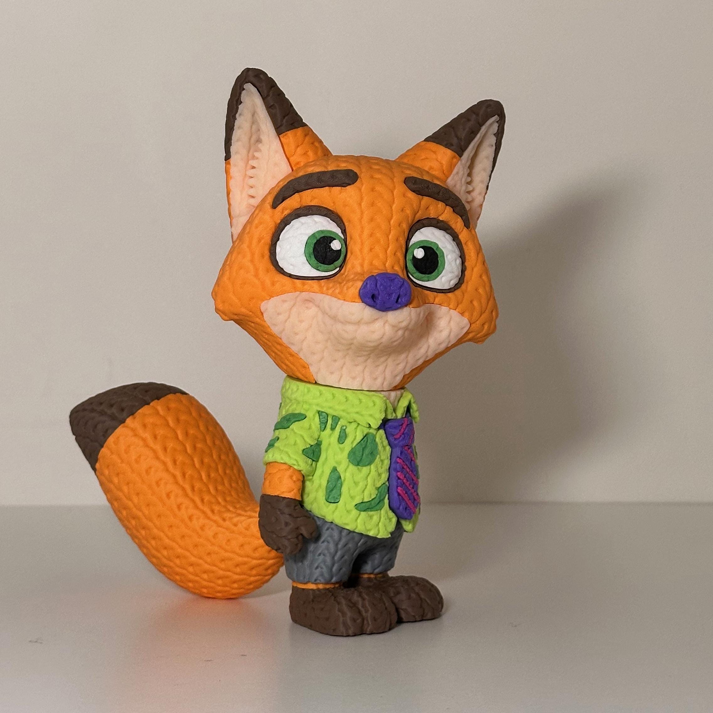 Judy Hopps Nick Wilde Zootopia Knitted Figures