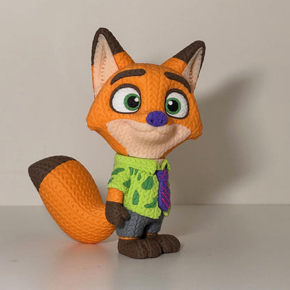 Judy Hopps Nick Wilde Zootopia Knitted Figures