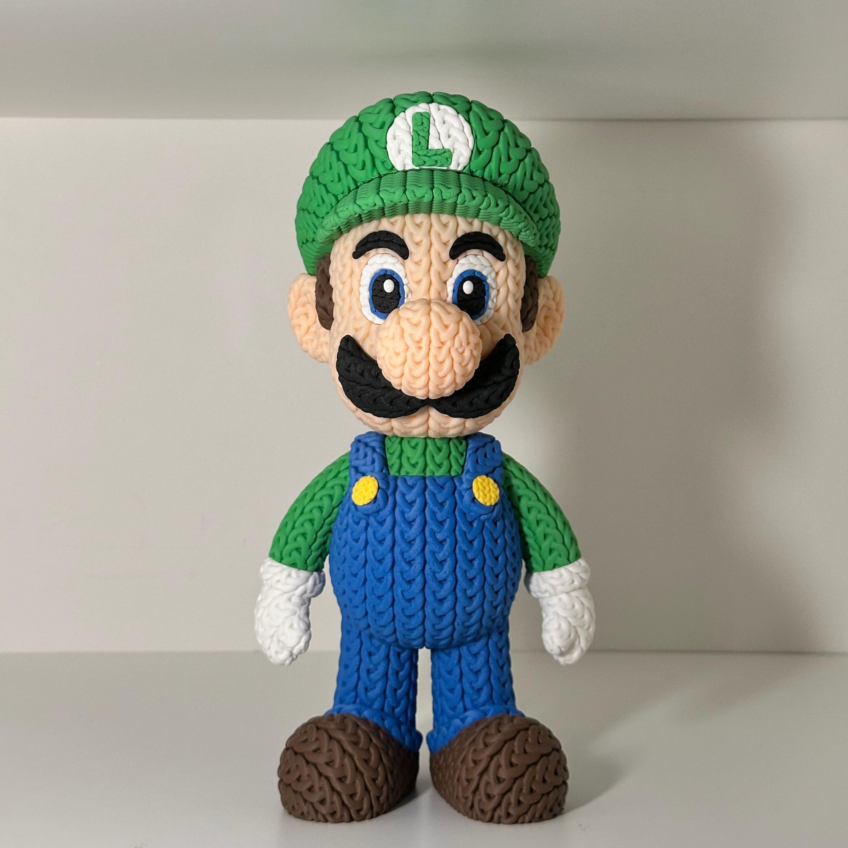 Mario Luigi Toad Mushroom - Mario Knitted Figures