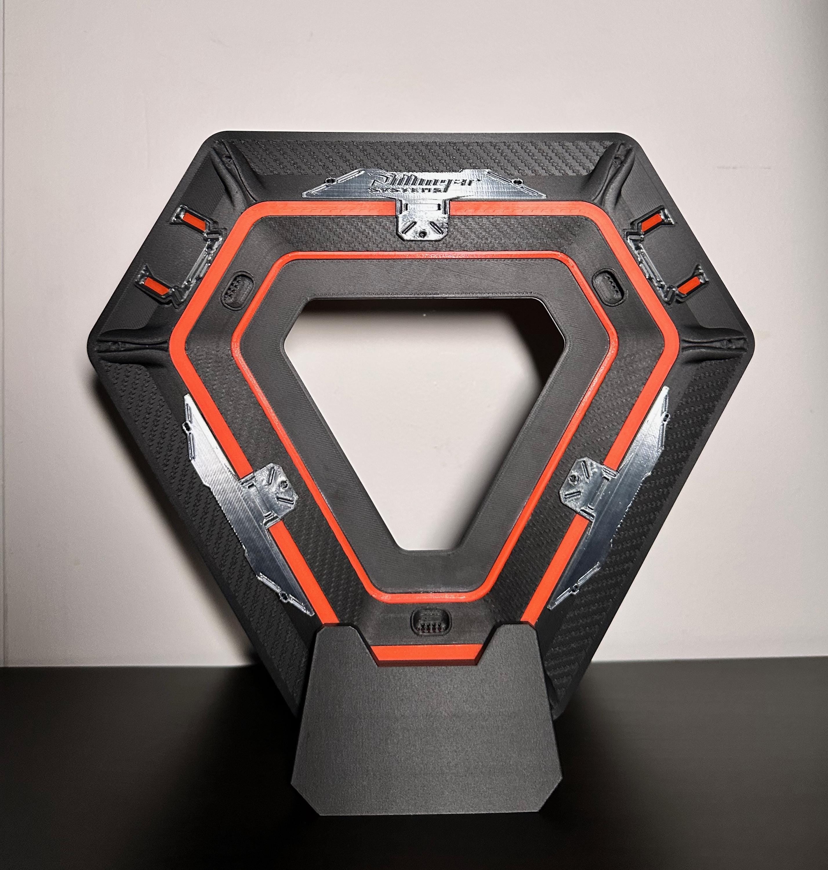 Tron Ares Identity Disc Display - Sci-Fi Collectible - 3D Printed Glowing Inspired Prop