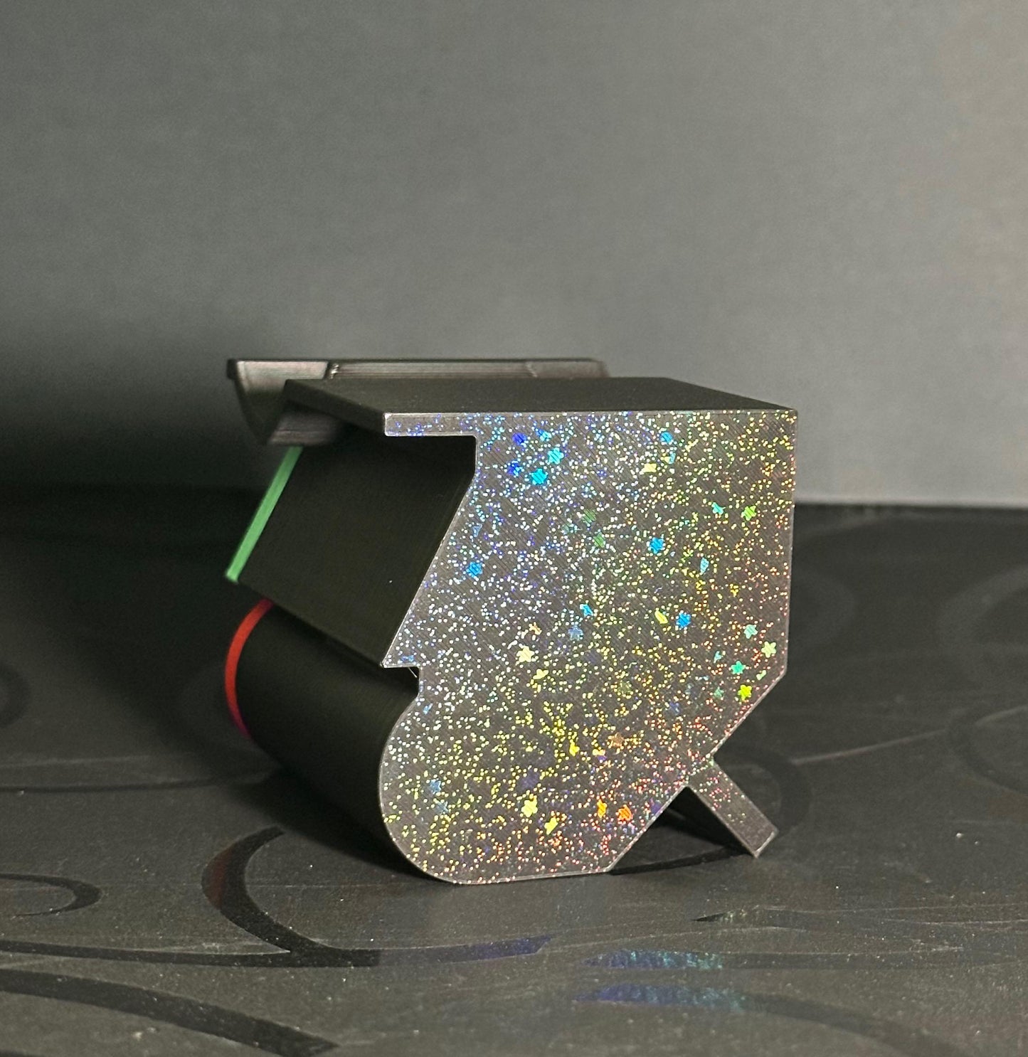 Playstation Symbol Gaming Controller Stand Holder - Carbon Fibre Texture
