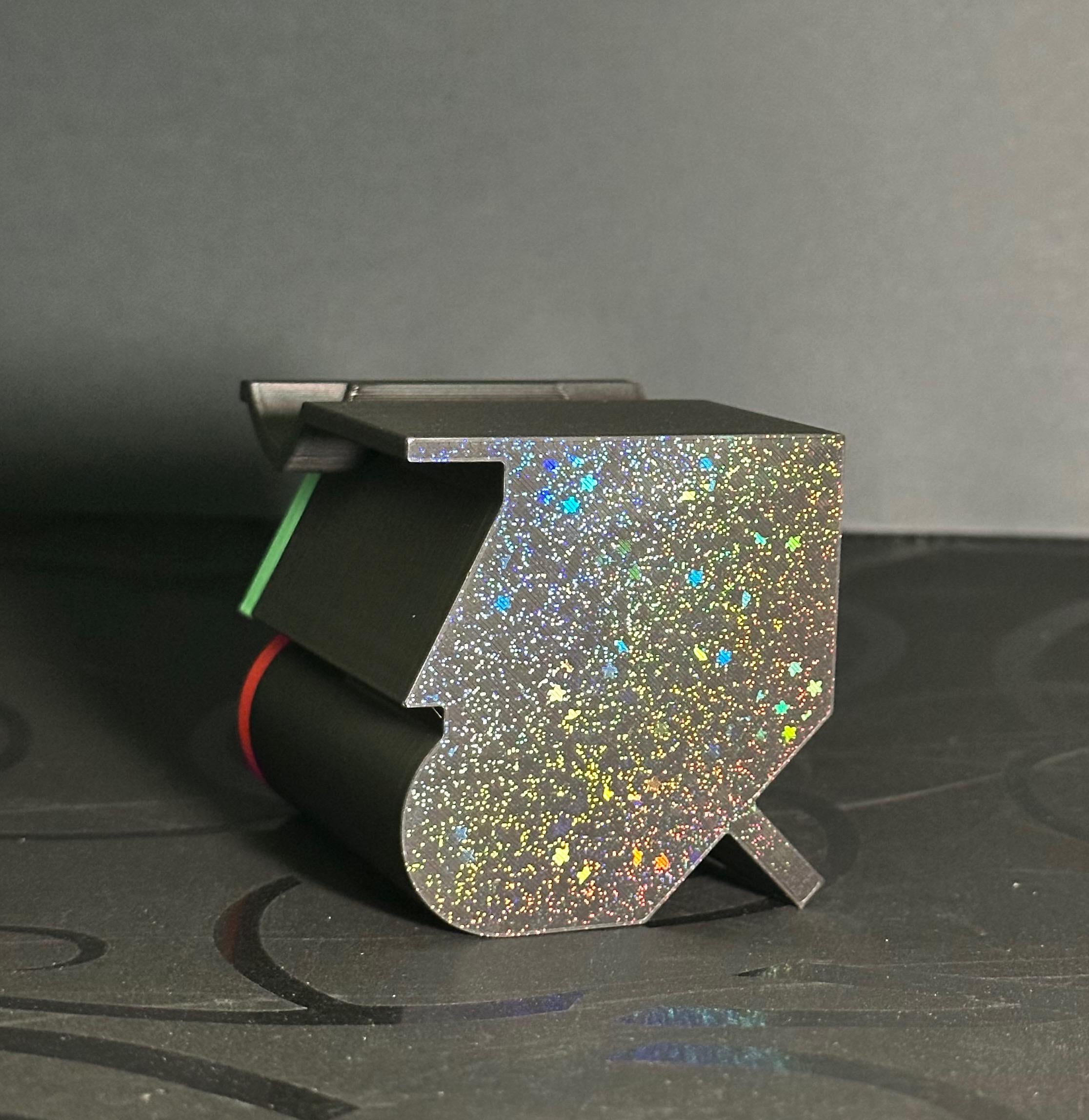 Playstation Symbol Gaming Controller Stand Holder - Carbon Fibre Texture