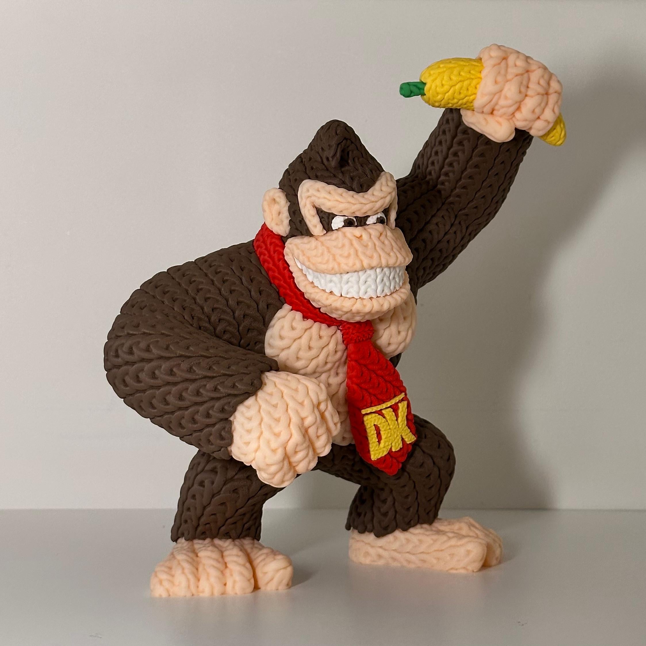 Donkey Kong Knitted Figure