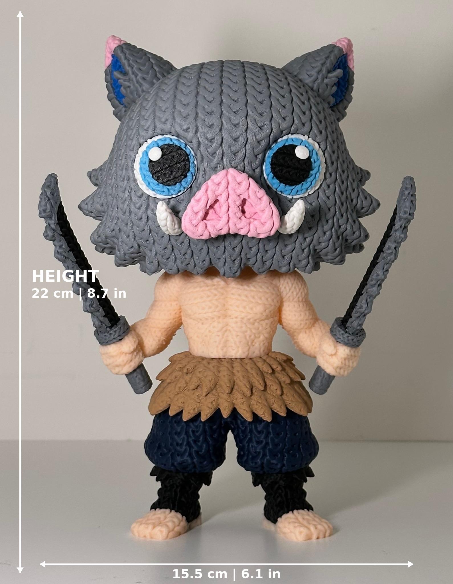 Inosuke, Rengoku, Zenitsu Knitted Figures - Demon Slayer
