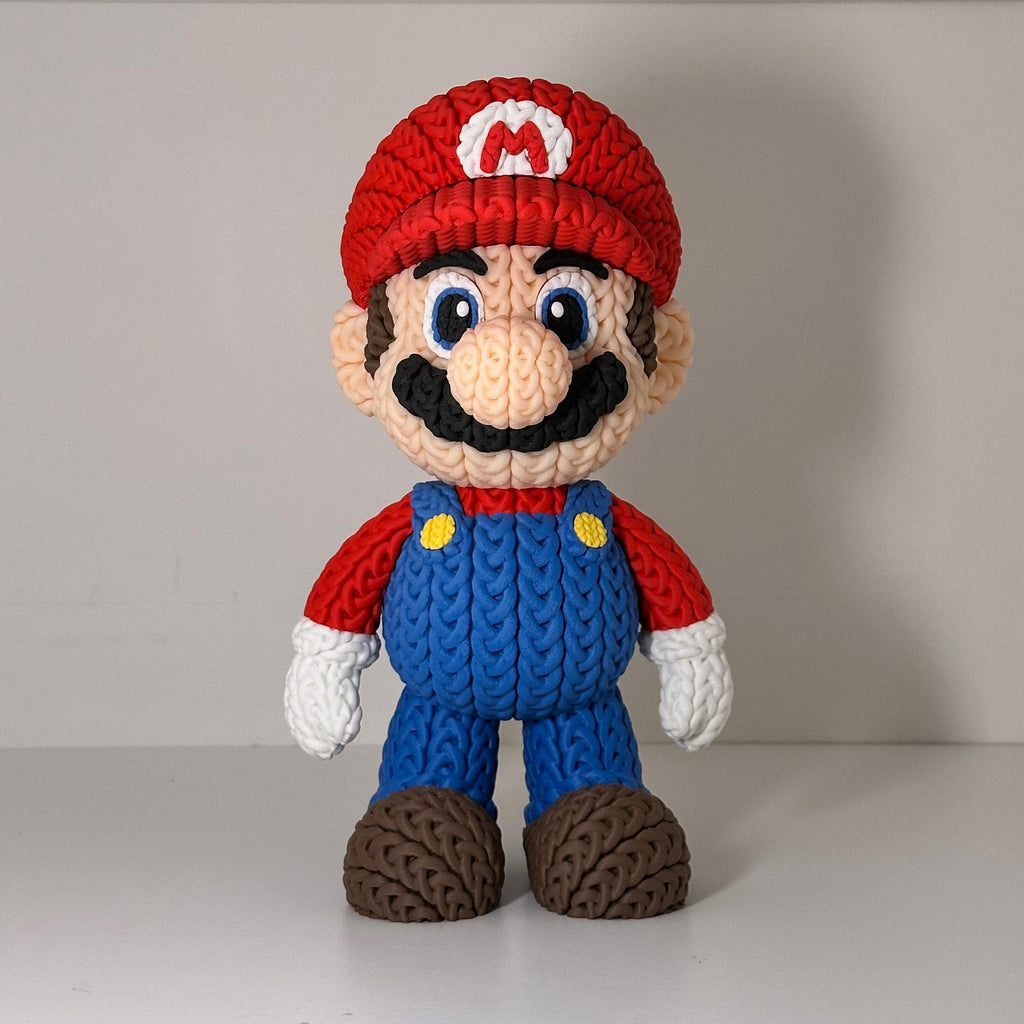 Mario Luigi Toad Mushroom - Mario Knitted Figures