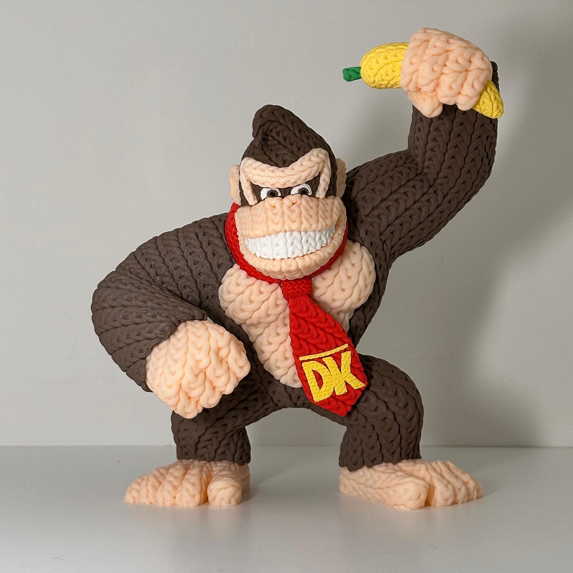 Donkey Kong Knitted Figure