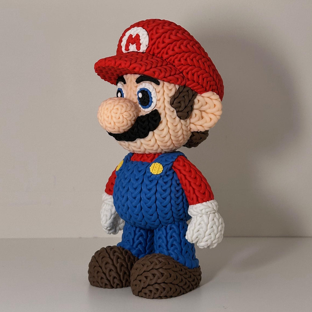 Mario Luigi Toad Mushroom - Mario Knitted Figures