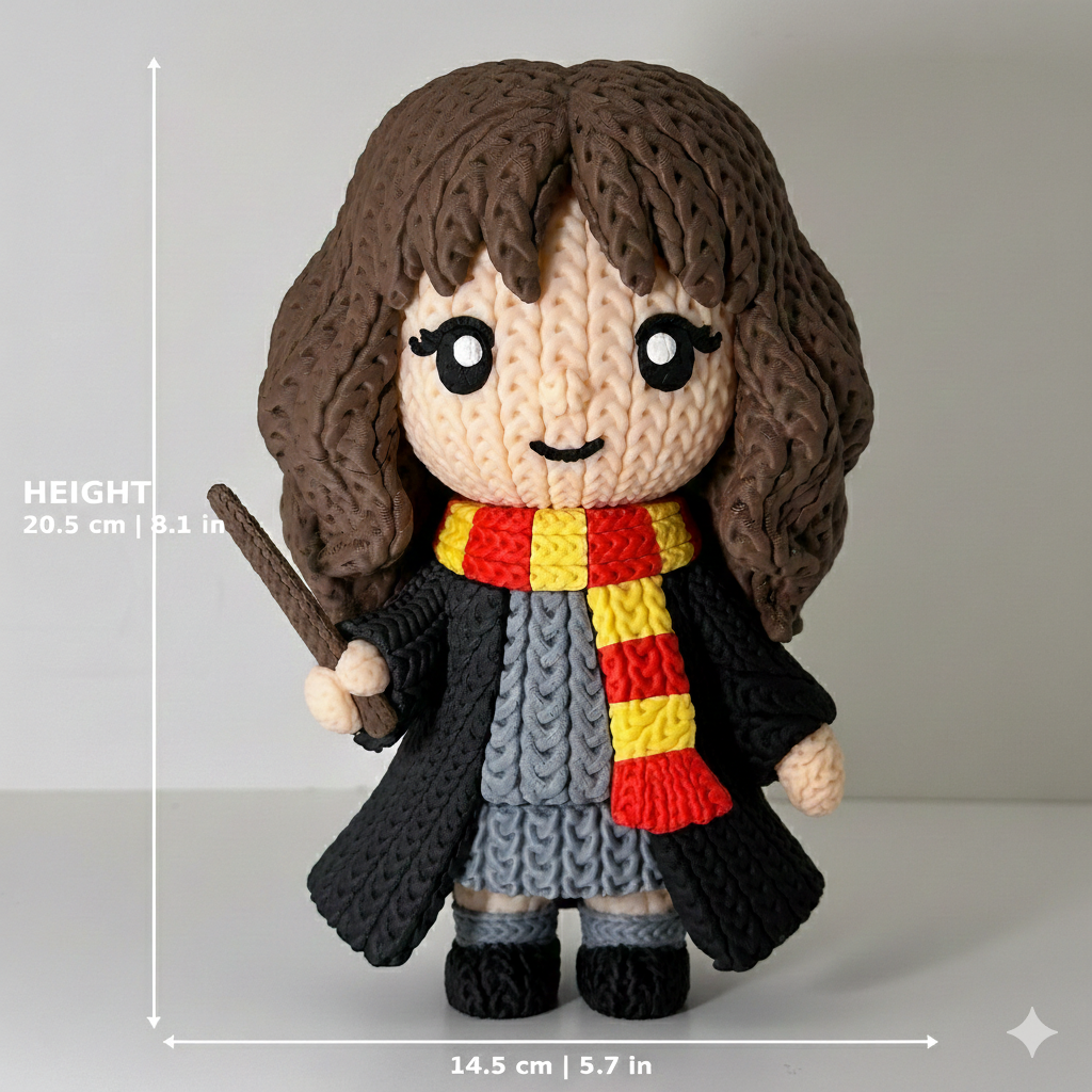 Harry Potter Knitted Figures - Harry Hermione Ron