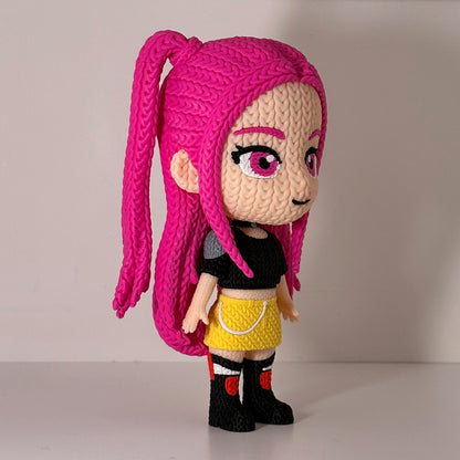 K-Pop Demon Hunters Knitted Figures - 3D Printed