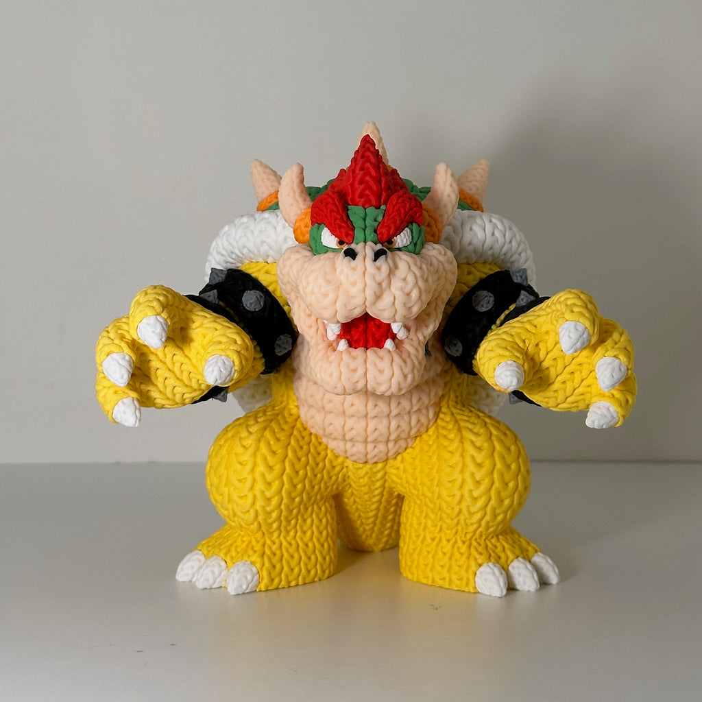 Bowser - Mario Knitted Figure