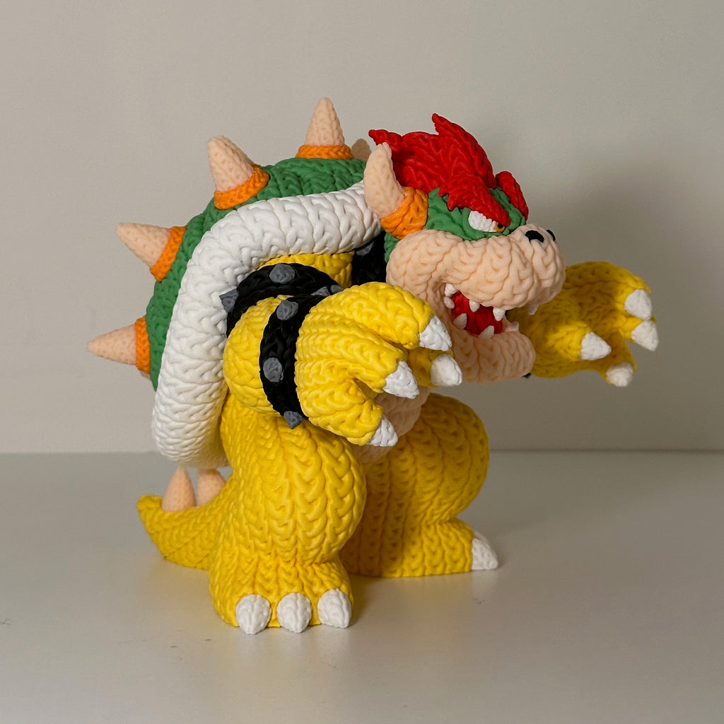 Bowser - Mario Knitted Figure