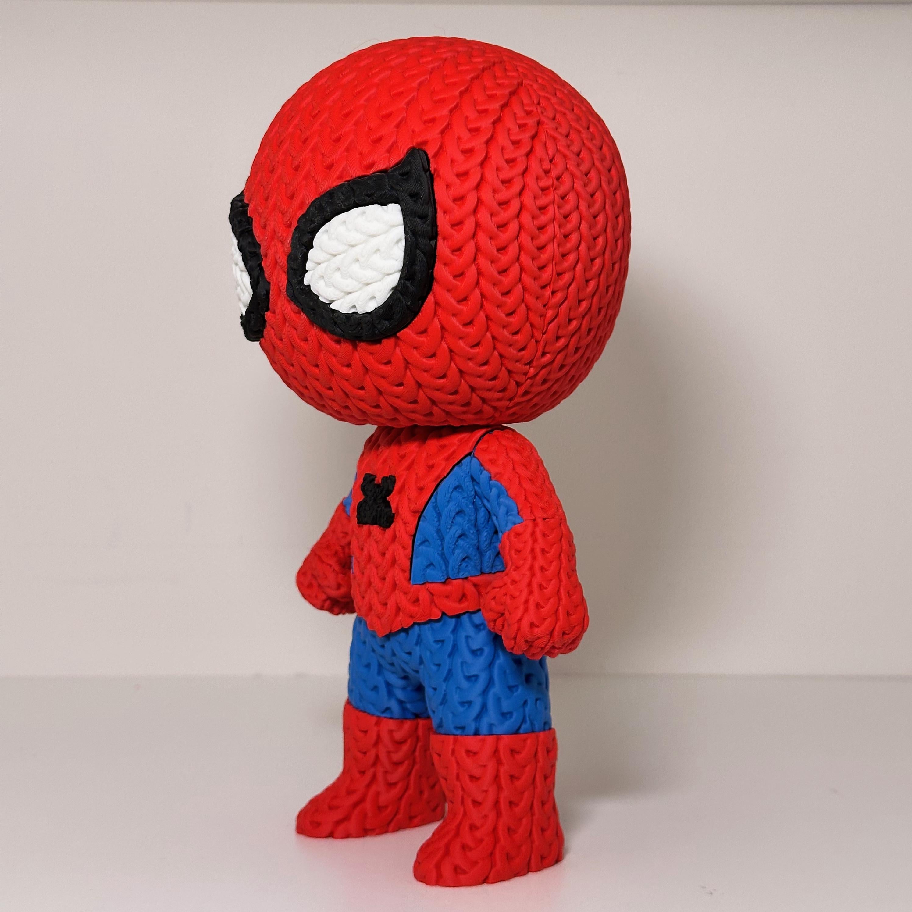 Spiderman Knitted Figure