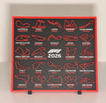F1 Calendar 2026 Season – Carbon Fibre Texture