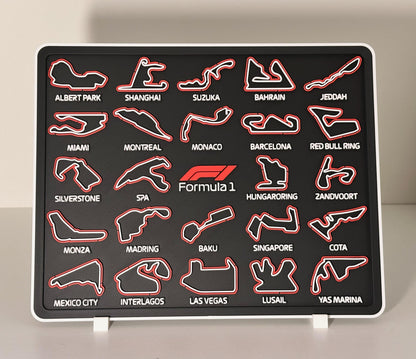 F1 Calendar 2026 Season - Carbon Fibre Texture (w Date)