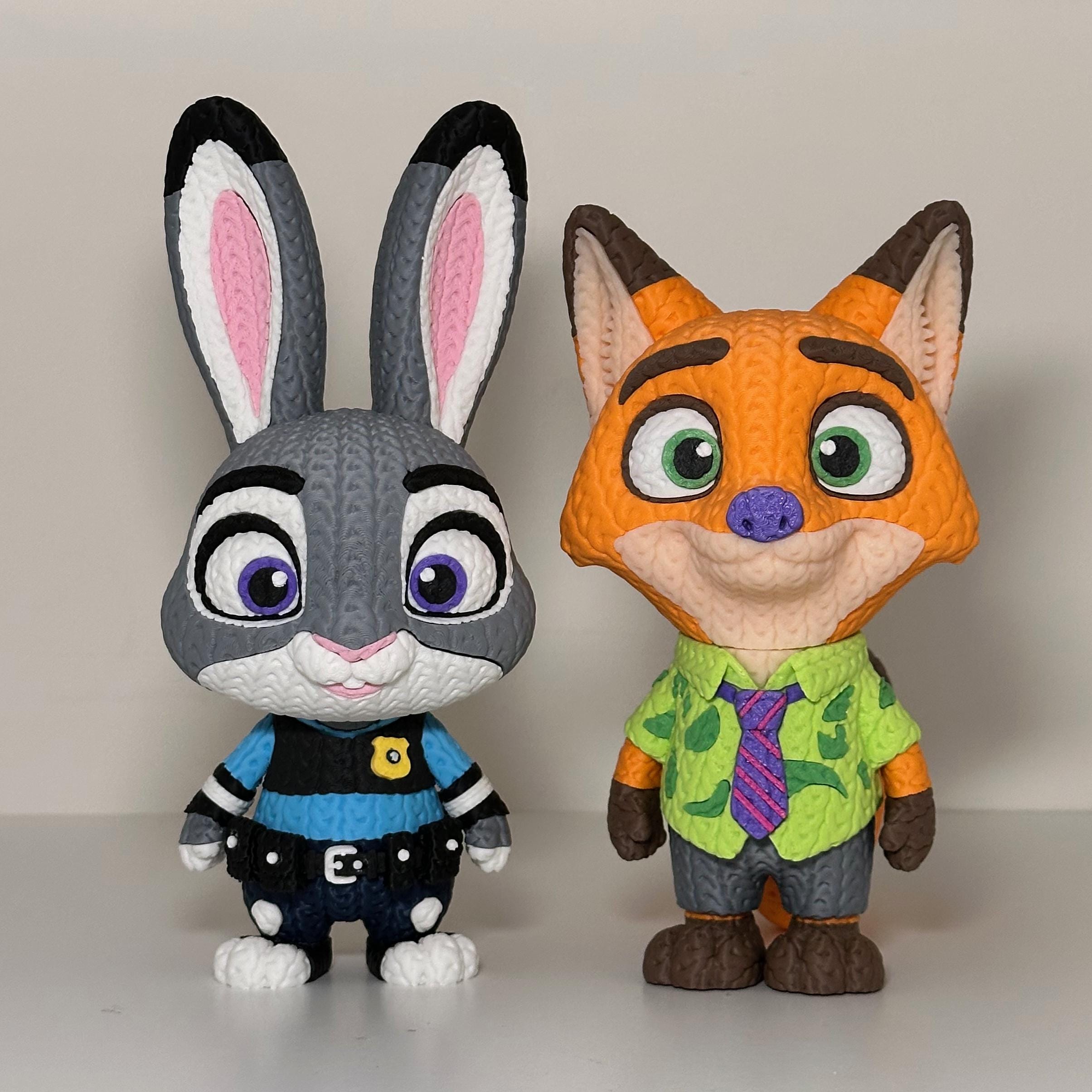 Judy Hopps Nick Wilde Zootopia Knitted Figures