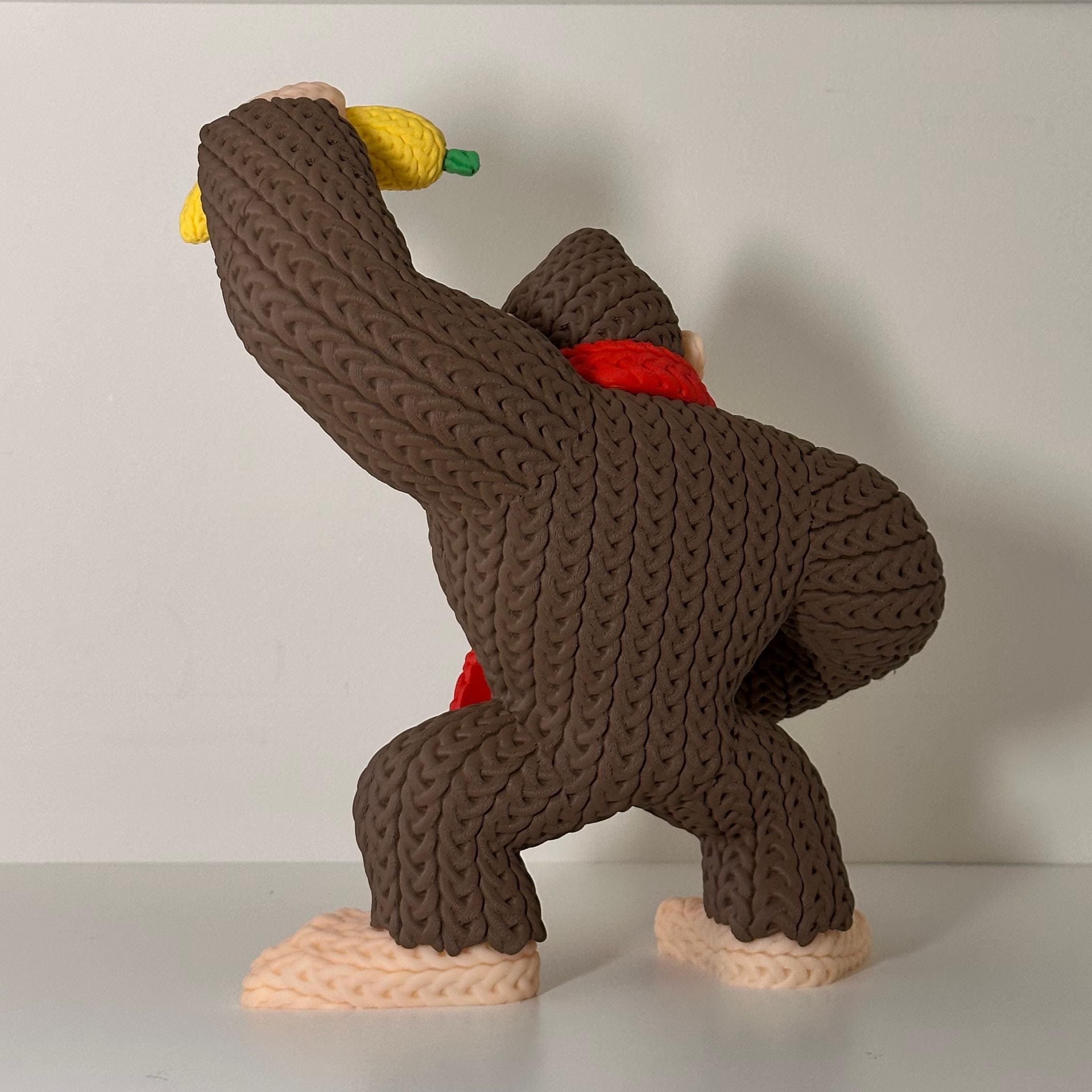 Donkey Kong Knitted Figure