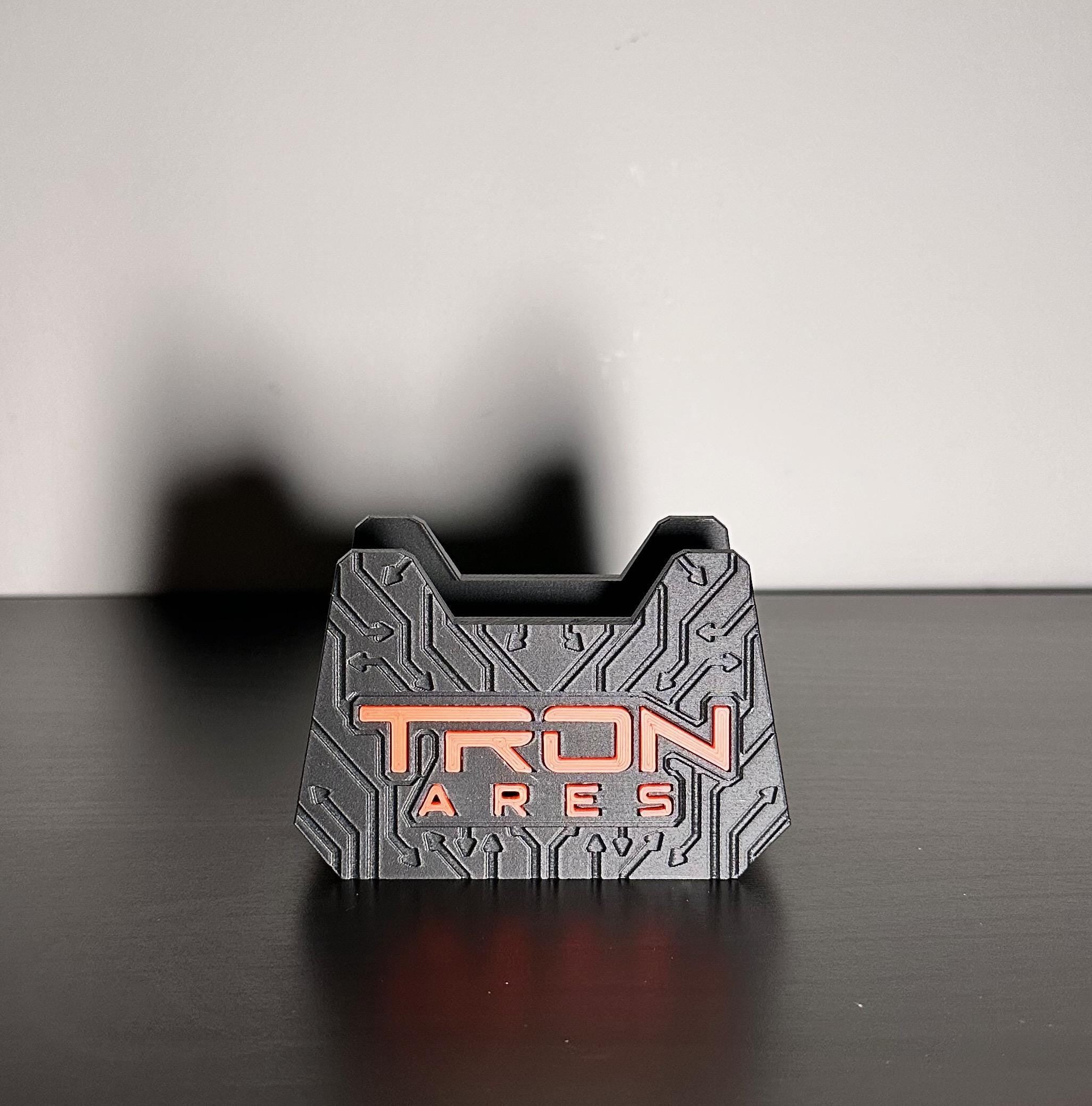 Tron Ares Identity Disc Display - Sci-Fi Collectible - 3D Printed Glowing Inspired Prop