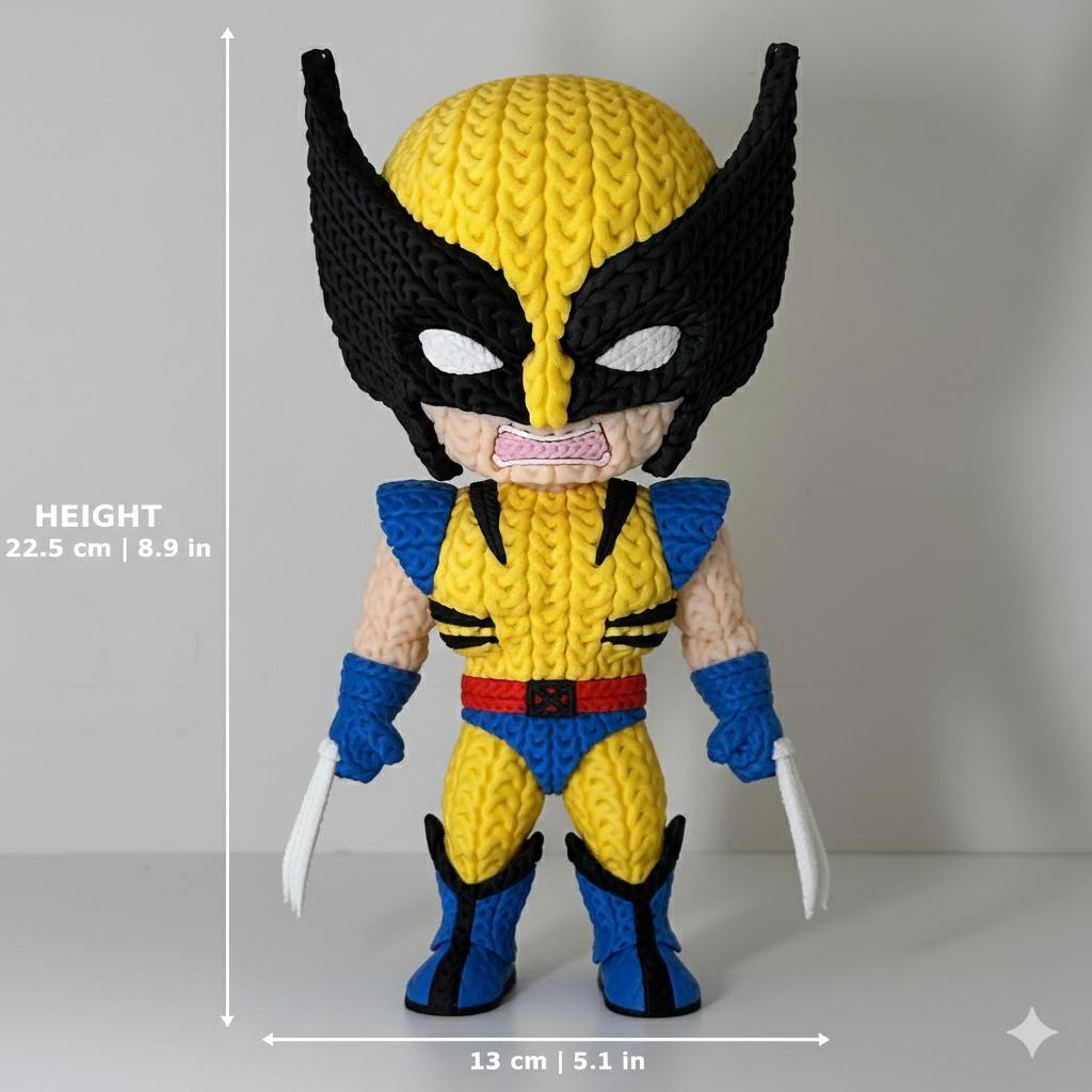 Wolverine Knitted Figure