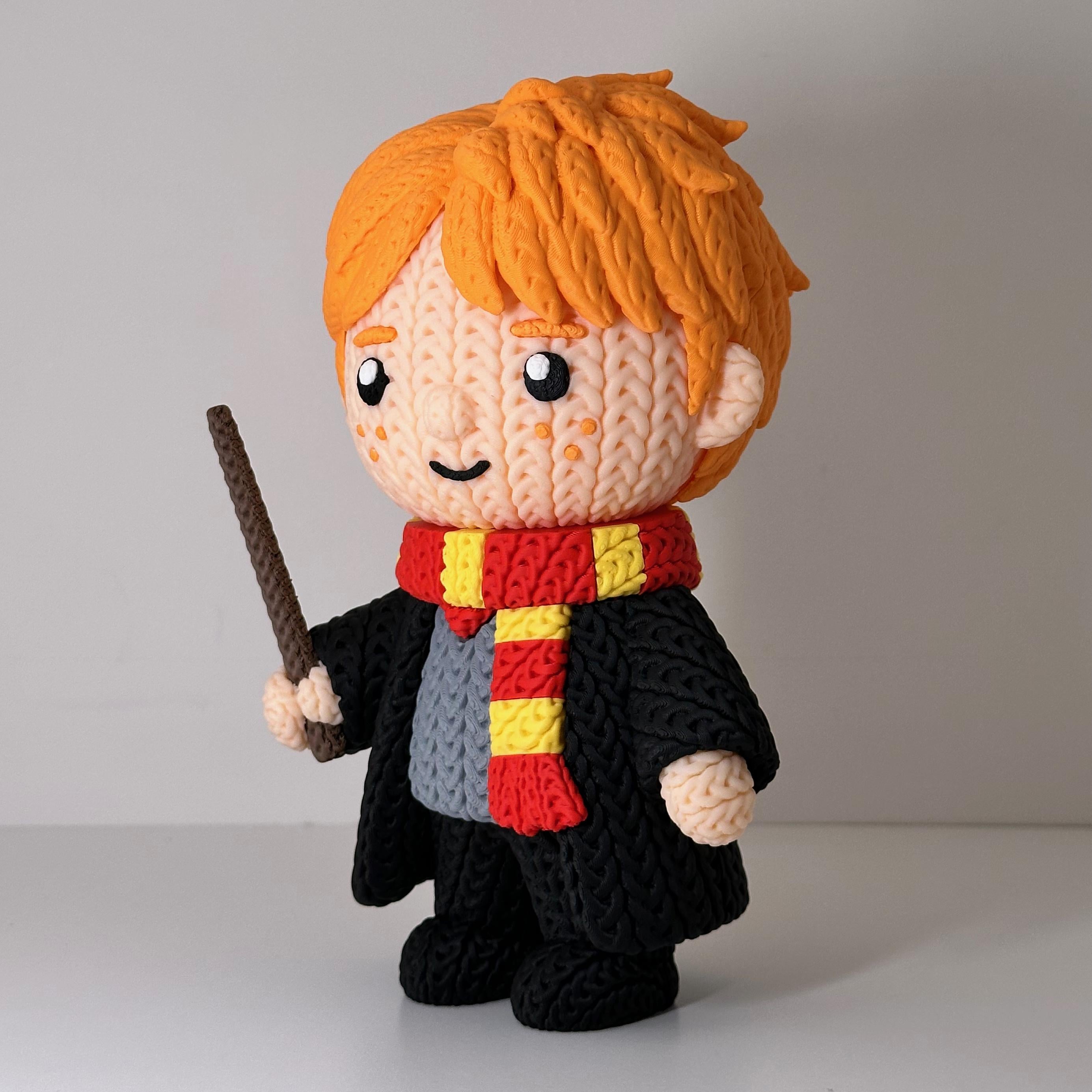 Harry Potter Knitted Figures - Harry Hermione Ron