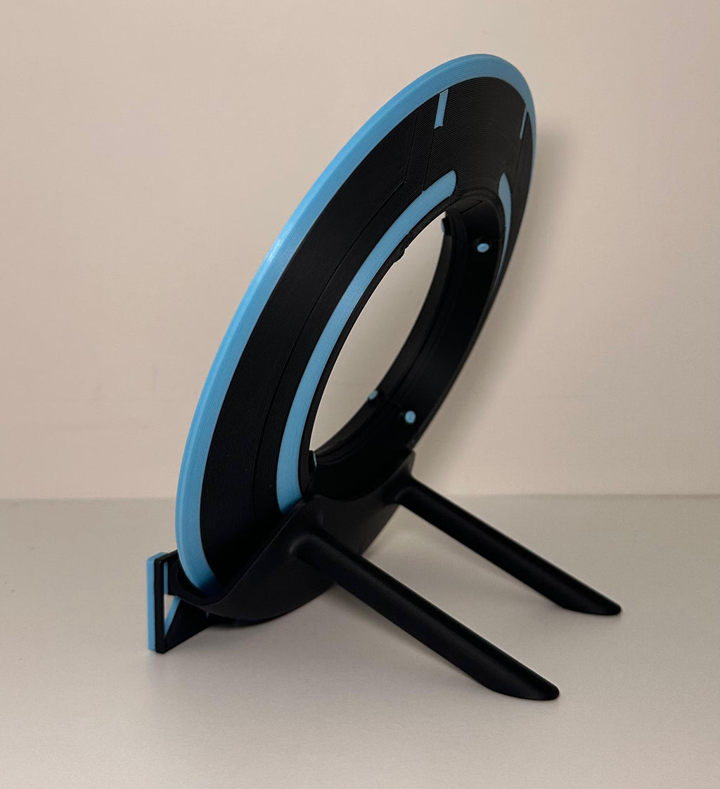 Tron Legacy Identity Disc Display | 3D Printed Glowing Tron Inspired Prop | Sci-Fi Collectible