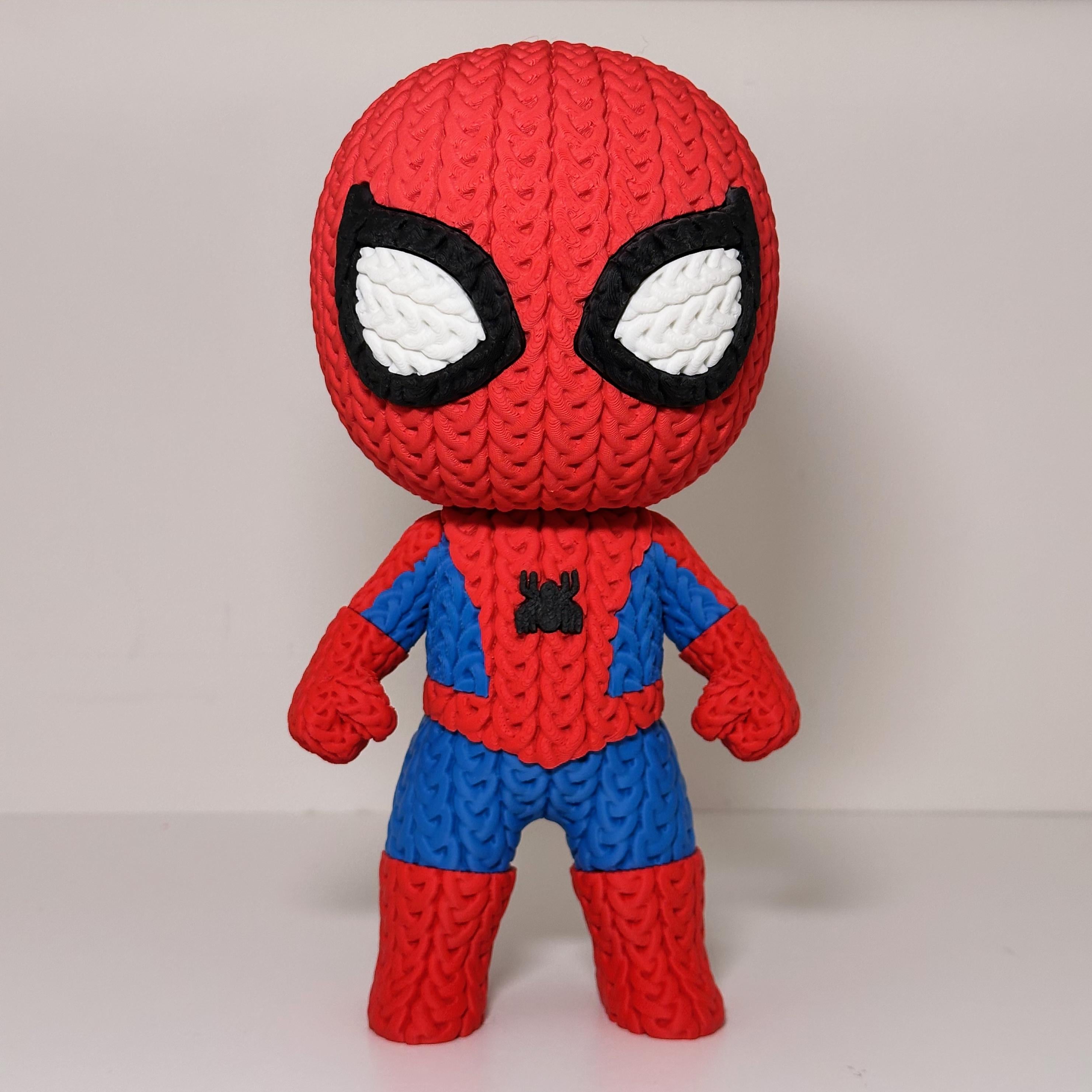 Spiderman Knitted Figure