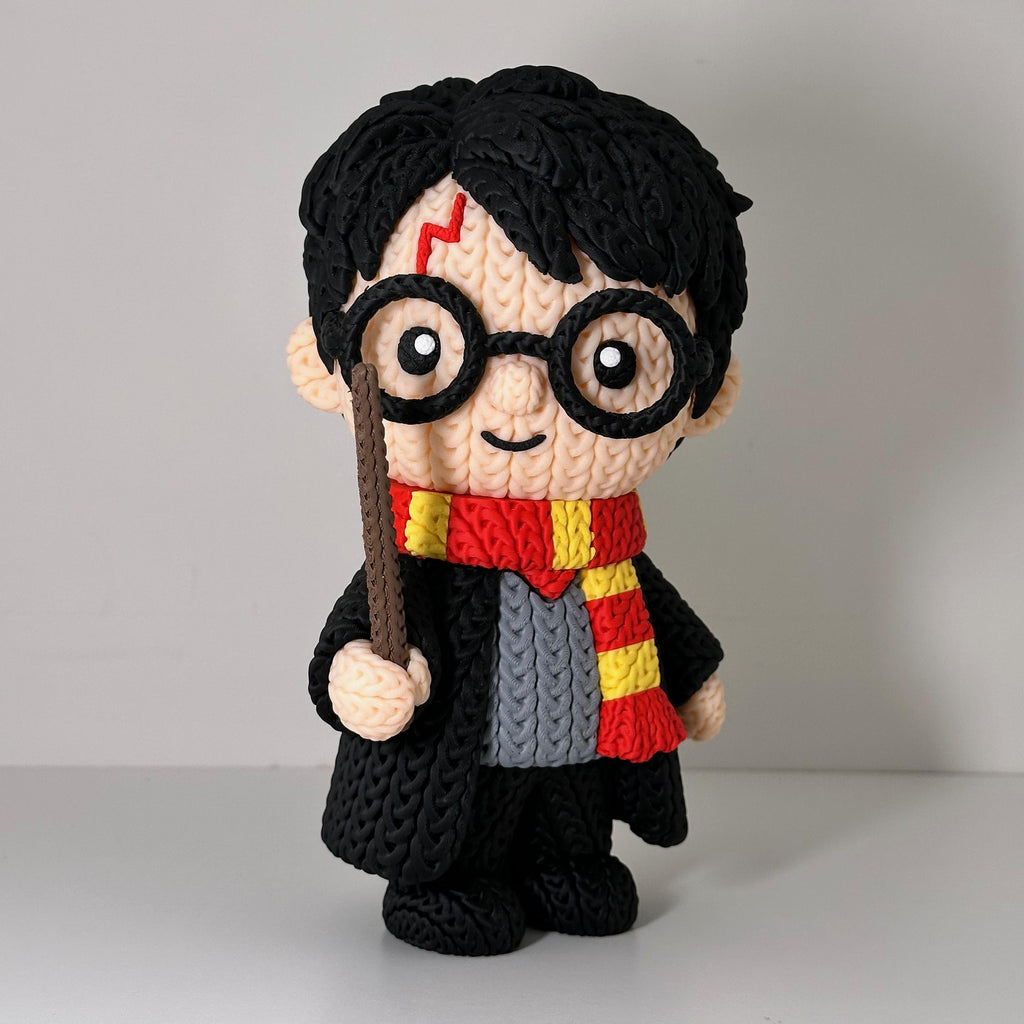 Harry Potter Knitted Figures - Harry Hermione Ron