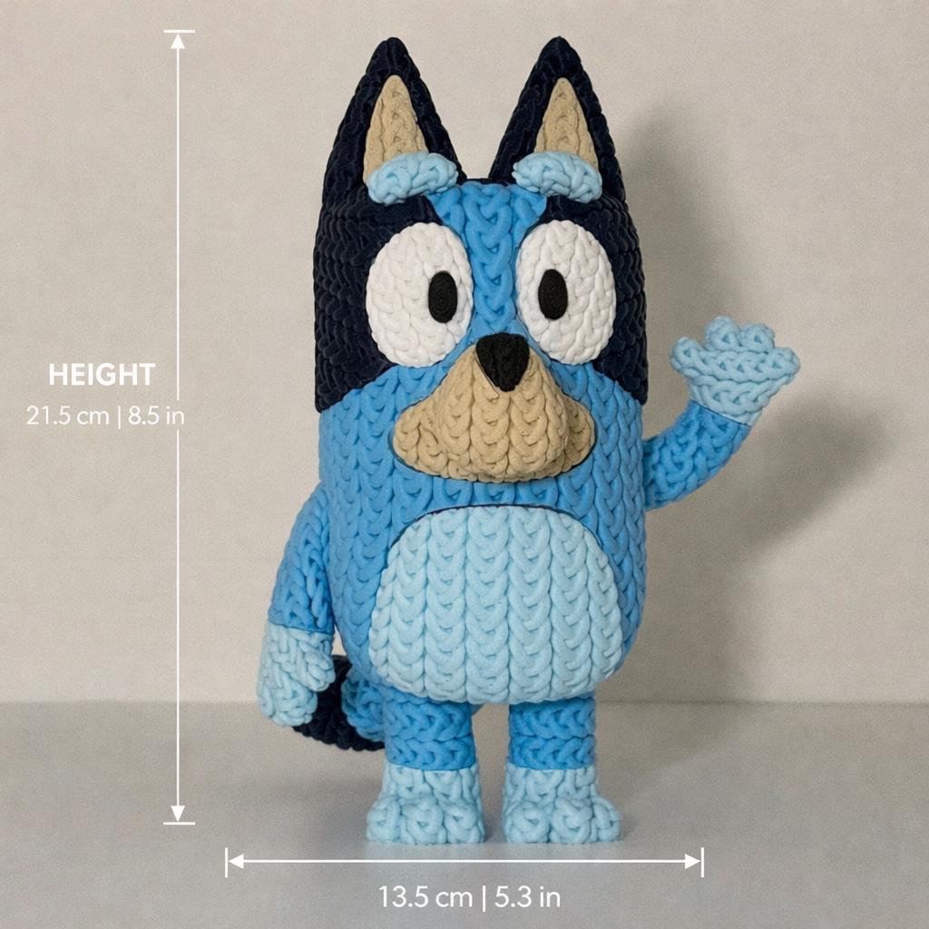 Bluey Knitted Figure