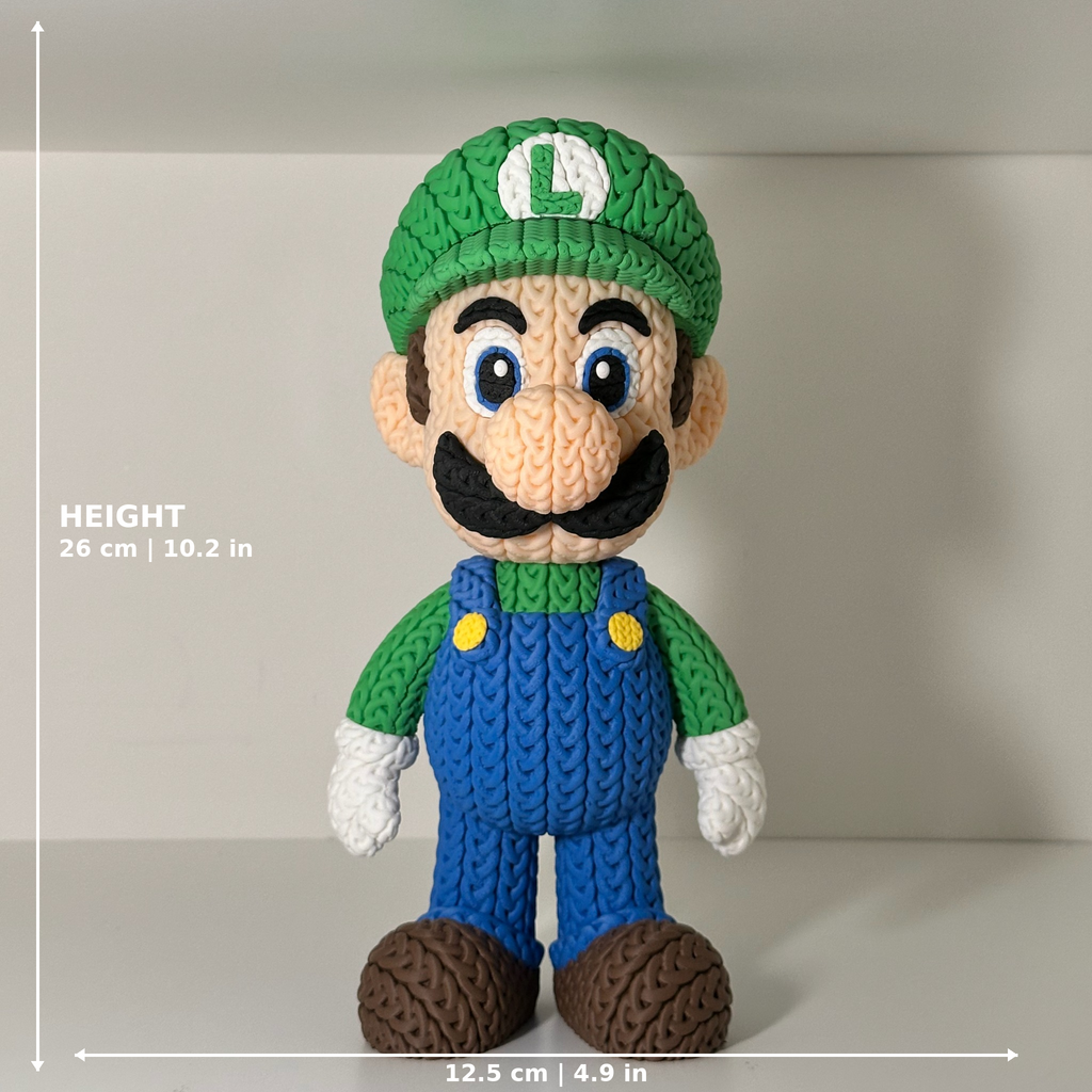 Mario Luigi Toad Mushroom - Mario Knitted Figures